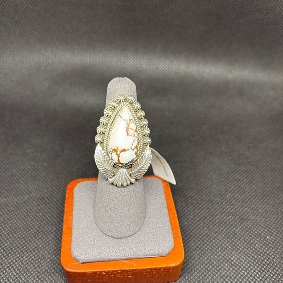 NWT size 6 wild horse Jasper 925 Sterling silver Ring - Picture 1 of 2